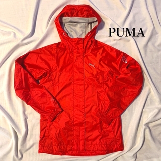 プーマ(PUMA)のPUMA  アウトドアブリーズジャケット「エコスフィア」/ナイロンパーカー　赤(ナイロンジャケット)