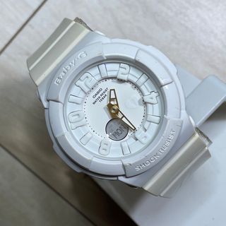 ベビージー(Baby-G)のCASIO Baby-G レディース WHITE 腕時計(腕時計)