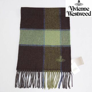 ヴィヴィアンウエストウッド(Vivienne Westwood)の【新品タグ付き】ヴィヴィアンウエストウッド チェックマフラー091(マフラー/ショール)