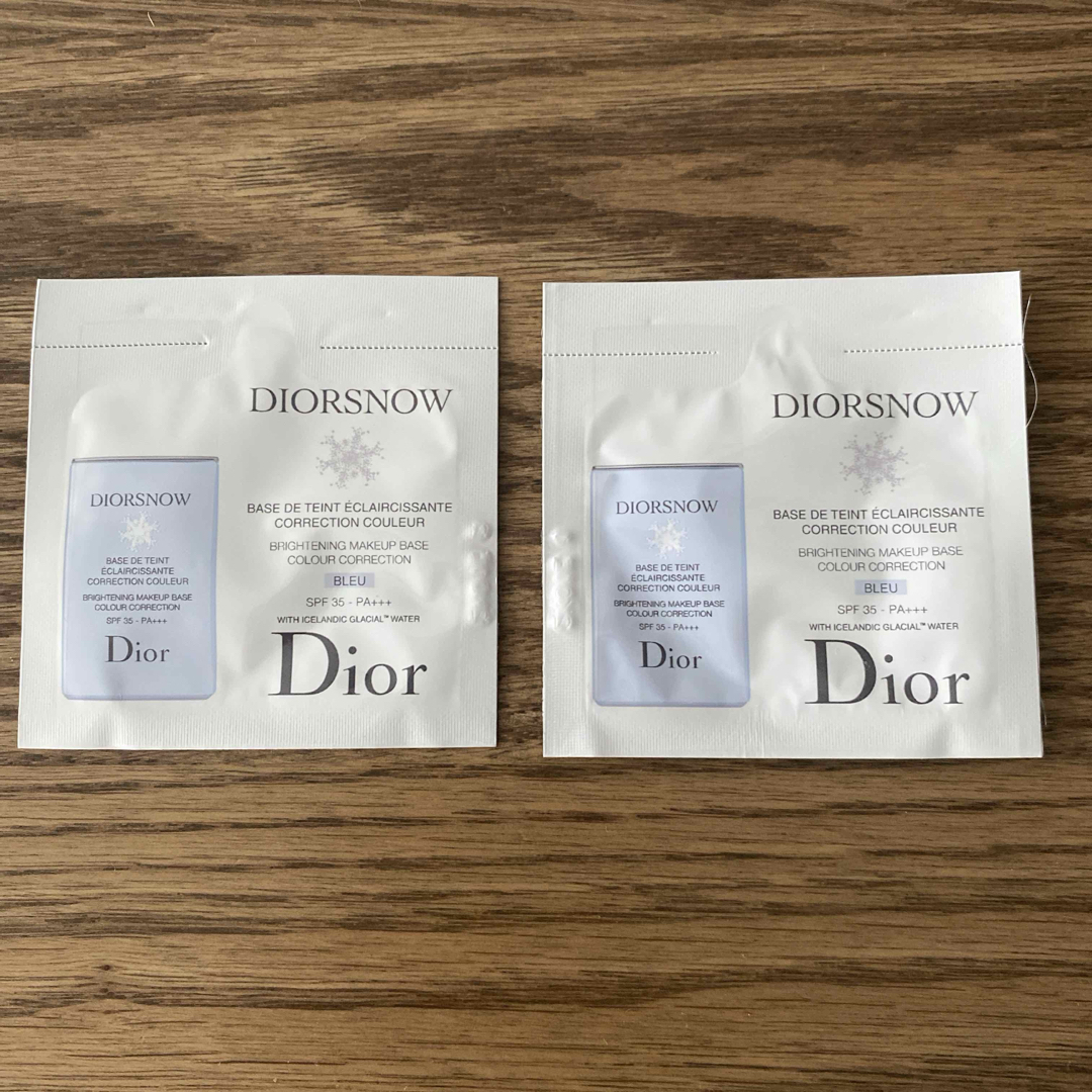 Dior(ディオール)のDior ディオール スノー メイクアップベースUV35  ブルー 1ml×2 コスメ/美容のベースメイク/化粧品(化粧下地)の商品写真