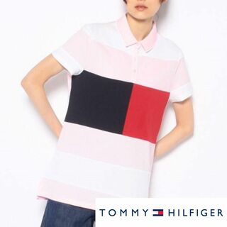 トミーヒルフィガー(TOMMY HILFIGER)の【新品タグ付き】トミーヒルフィガー 半袖ポロシャツ Mサイズ(ポロシャツ)