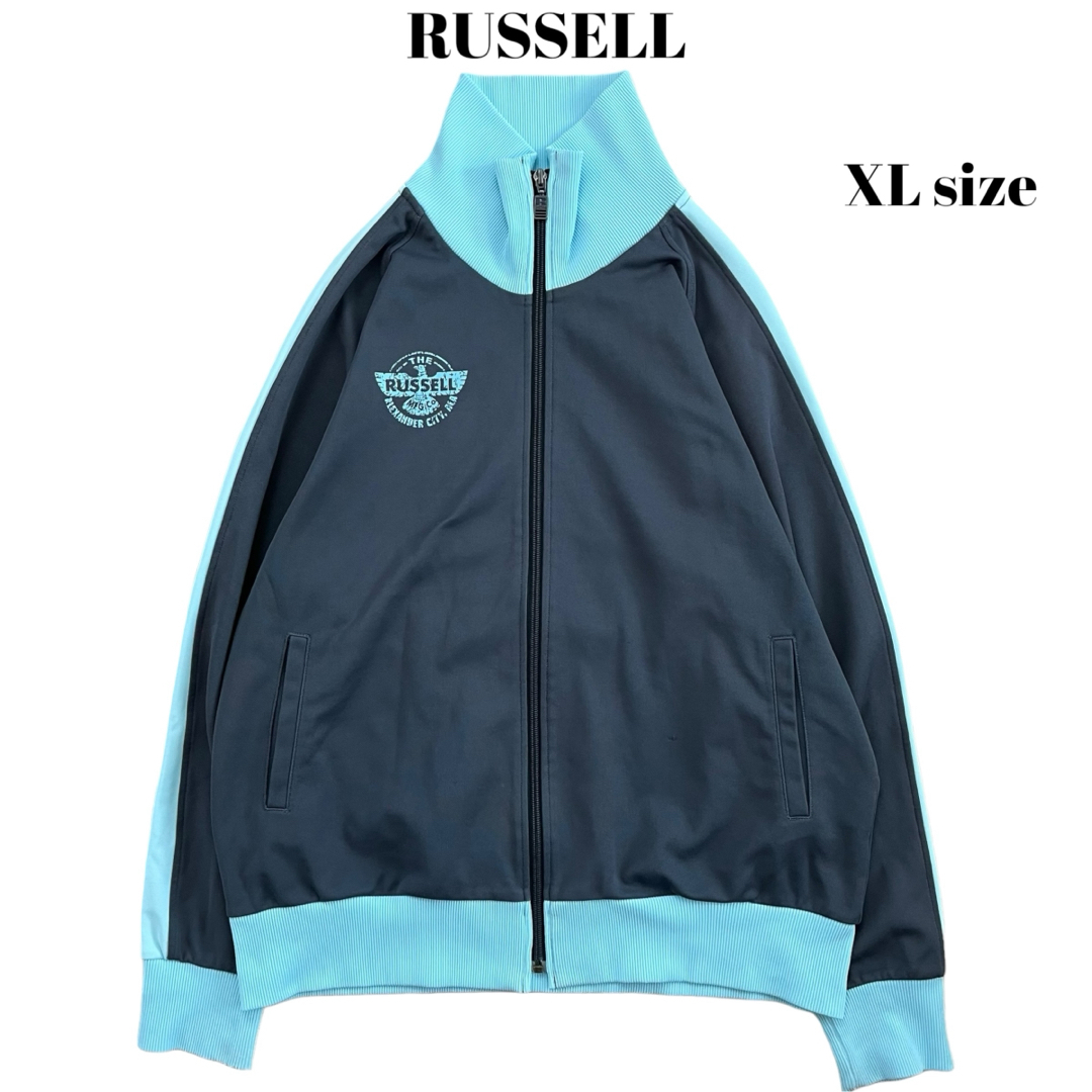 Russell Athletic(ラッセルアスレティック)の希少カラー 90’s RUSSELL トラックジャケット ヴィンテージプリント メンズのトップス(ジャージ)の商品写真