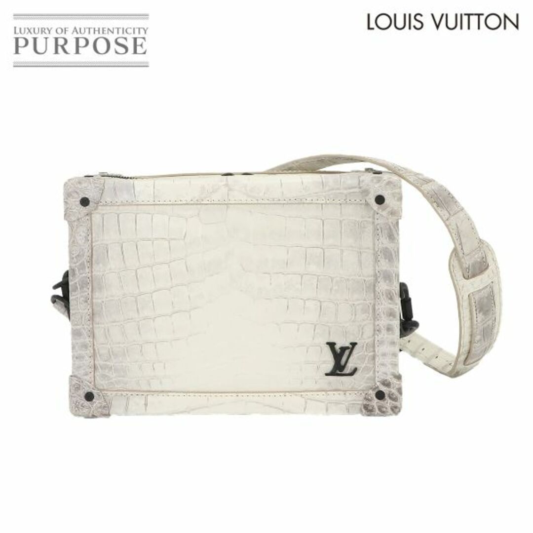 LOUIS VUITTON(ルイヴィトン)の未使用 展示品 ルイ ヴィトン LOUIS VUITTON クロコダイル エキゾチック ソフト トランク ショルダー バッグ サハラ VLP 90223983 メンズのバッグ(ショルダーバッグ)の商品写真