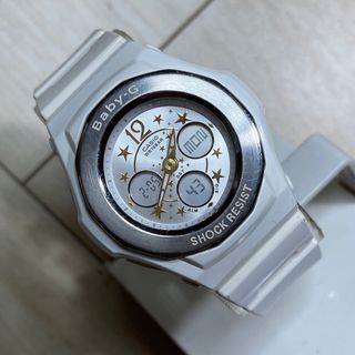 ベビージー(Baby-G)のCASIO Baby-G WHITEレディース 腕時計(腕時計)