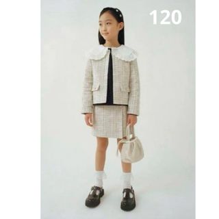 ザラキッズ(ZARA KIDS)のmina様専用ZARA ツイード セットアップ 新品未使用 入学式 卒園式(ドレス/フォーマル)