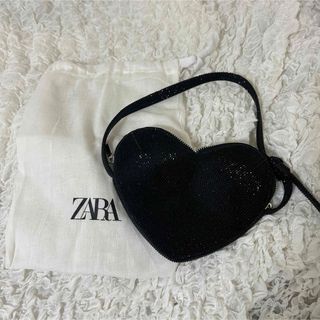 ザラ(ZARA)のZARAシャイニーハートショルダーバッグ(ハンドバッグ)