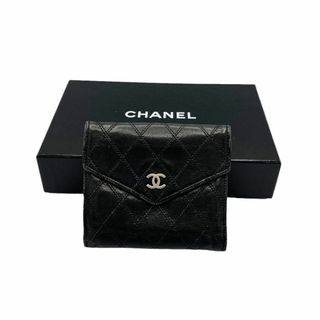 シャネル(CHANEL)の⭐️良品⭐️ シャネル ビコローレ Wホック 二つ折り財布 ブラック(財布)