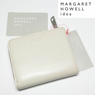 マーガレットハウエル(MARGARET HOWELL)の【新品タグ付き】マーガレットハウエルアイデア ラウ二つ折り財布 オフホワイト(財布)