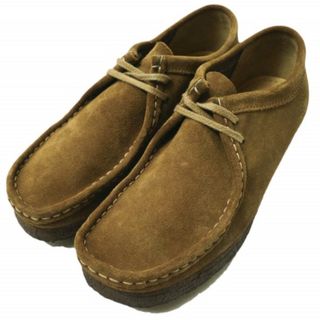 クラークス(Clarks)のClarks クラークス WALLABEE BOOT スエードワラビーブーツ 071313292 UK7(25.5cm) BROWN チャッカブーツ モカシン クレープソール シューズ【中古】【Clarks】(スリッポン/モカシン)