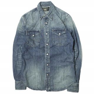 RRL - RRL ダブルアールエル BUFFALO WESTERN DENIM SHIRTS コンチョ