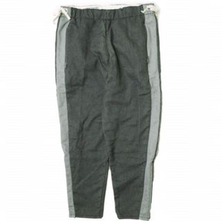 KENNETH FIELD ケネスフィールド TRACK&FIELD TROUSER トラック&フィールド トラウザー M チャコールグレー サイドライン 側章 イージーパンツ ボトムス【中古】【KENNETH FIELD】(その他)