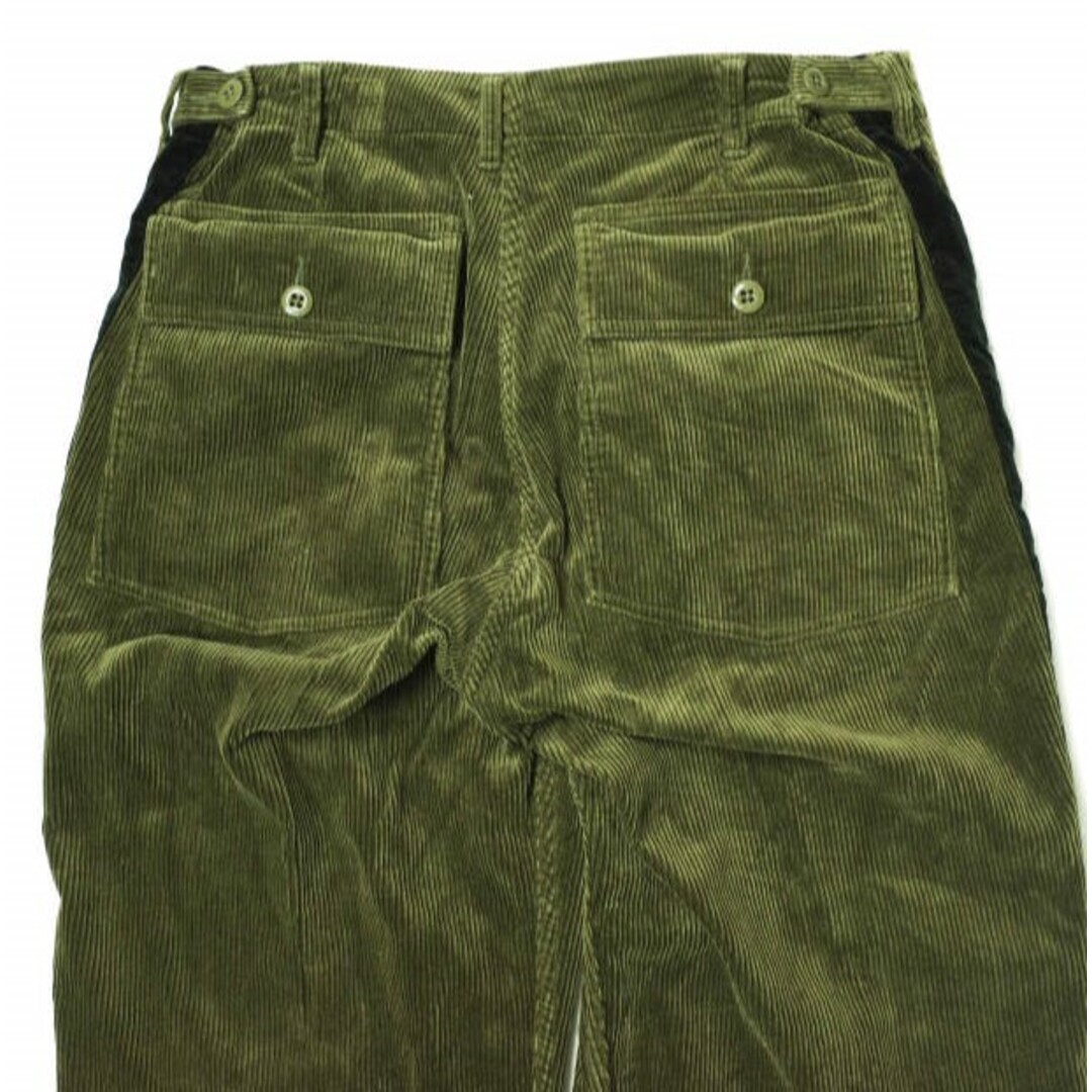 J.CREW x BEAMS PLUS ジェイクルー ビームスプラス 22AW 別注 ミリタリートラウザーズ 38-24-0036-791 M OLIVE コーデュロイ パンツ サイドライン ボトムス【J.CREW × BEAMS PLUS】