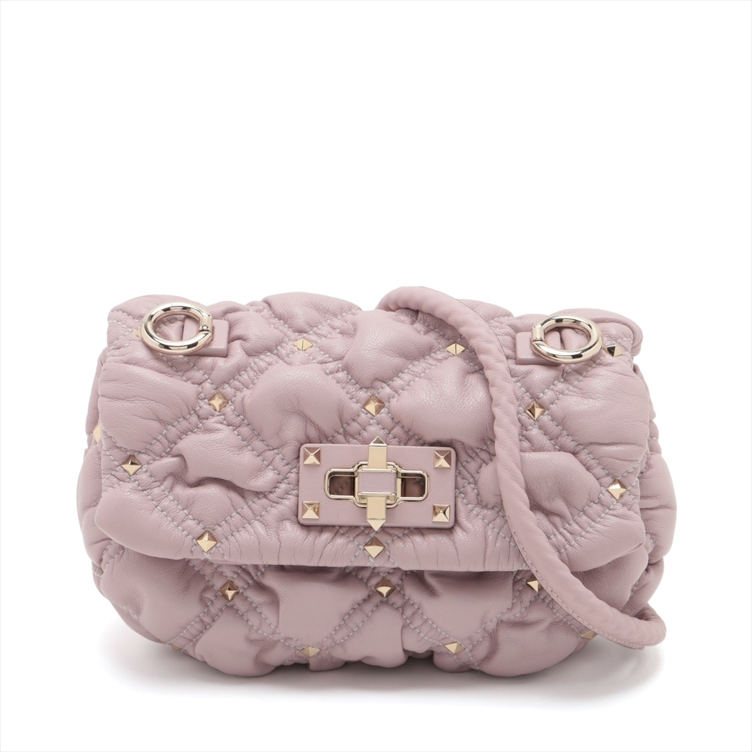 valentino garavani - ヴァレンティノガラヴァーニ  レザー  パープル レディース ショルダーバ