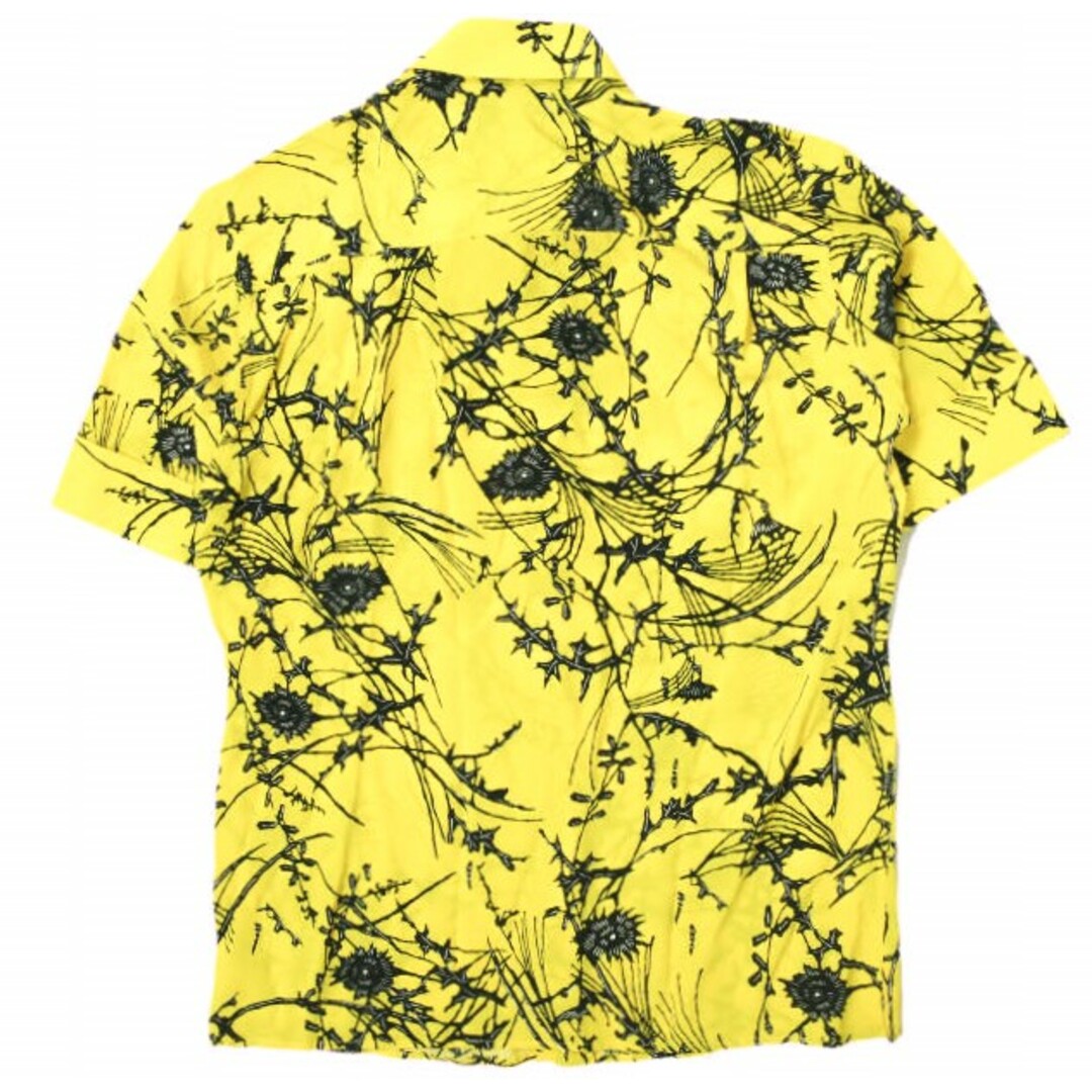 Haider Ackermann(ハイダーアッカーマン)のHAIDER ACKERMANN ハイダーアッカーマン 17SS Floral Printed Silk Short Sleeve Shirt フローラルプリントシルクショートスリーブシャツ S イエロー 半袖 薔薇 トップス【中古】【HAIDER ACKERMANN】 メンズのトップス(シャツ)の商品写真