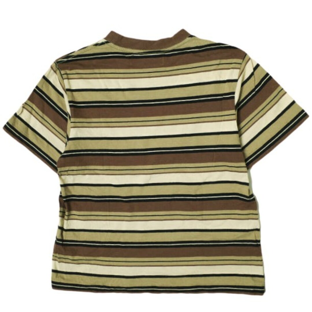 BEAMS BOY(ビームスボーイ)のBEAMS BOY ビームスボーイ 21SS マルチボーダークルーネックショートスリーブTシャツ 13-04-0868-454 ONE SIZE ブラウン 半袖 トップス【中古】【BEAMS BOY】 レディースのトップス(Tシャツ(半袖/袖なし))の商品写真