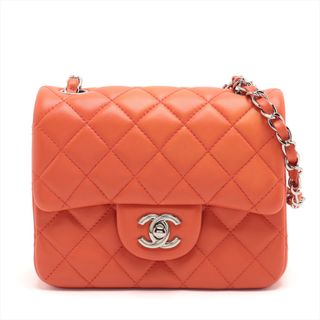 シャネル(CHANEL)のシャネル  ラムスキン  オレンジ レディース ショルダーバッグ(ショルダーバッグ)