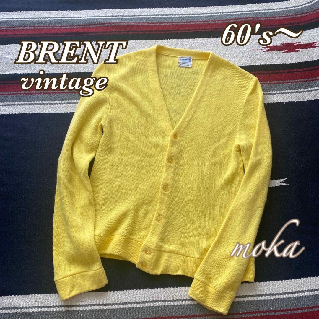 vintage 60's〜 BRENT ブレント アクリルカーディガン vintage 60's〜 BRENT ブレント アクリルカーディガン