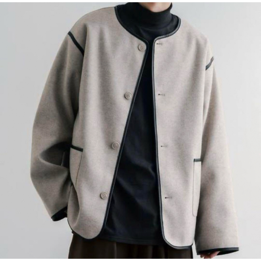 【完売品】epnok パイピングノーカラージャケット メンズのジャケット/アウター(ノーカラージャケット)の商品写真