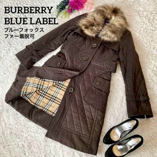 BURBERRY - バーバリー 美品 ムートン ショート コート 高級 シープ