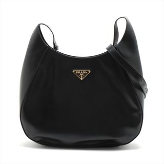 プラダ(PRADA)のプラダ  レザー  ブラック レディース ショルダーバッグ(ショルダーバッグ)