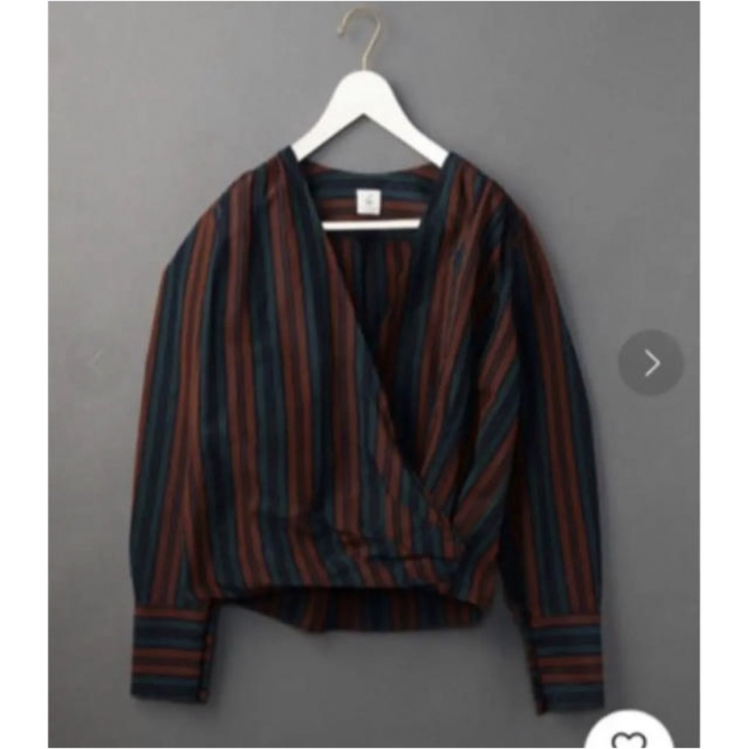 BEAUTY&YOUTH UNITED ARROWS(ビューティアンドユースユナイテッドアローズ)の6(ROKU) STRIPE CACHE COEUR SHIRTS/シャツ  レディースのトップス(シャツ/ブラウス(長袖/七分))の商品写真