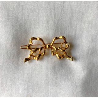 ロキエ(Lochie)の୨୧ Vintage rétro gold ribbon hairclip(ヘアピン)