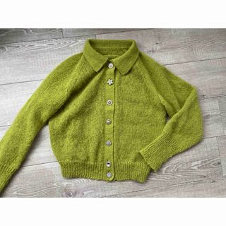 bijou button knit cardigan(カーディガン)