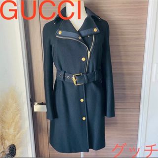 グッチ(Gucci)の【購入価格40万円】グッチ☆ コート ブラック 〜品格のあるスタイリッシュな形〜(その他)