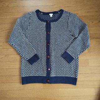 エルエルビーン(L.L.Bean)の稀少　L.L.Bean バーズアイアイカーディガン　くるみボタン　XL　80s(カーディガン)