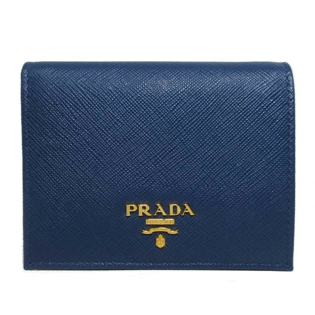 PRADA(プラダ)のPRADA 二つ折財布 1MV204-QWA-F0016 ブルー系 レディースのファッション小物(財布)の商品写真