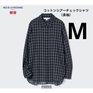 ユニクロ(UNIQLO)の UNIQLO ユニクロ  イネス　 INES  コットンシアーチェックシャツ　(シャツ/ブラウス(長袖/七分))