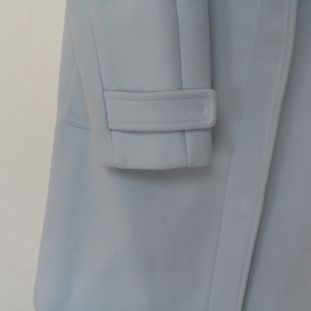 GALLORIA(ギャローリア)の綺麗な水色コート レディースのジャケット/アウター(ロングコート)の商品写真