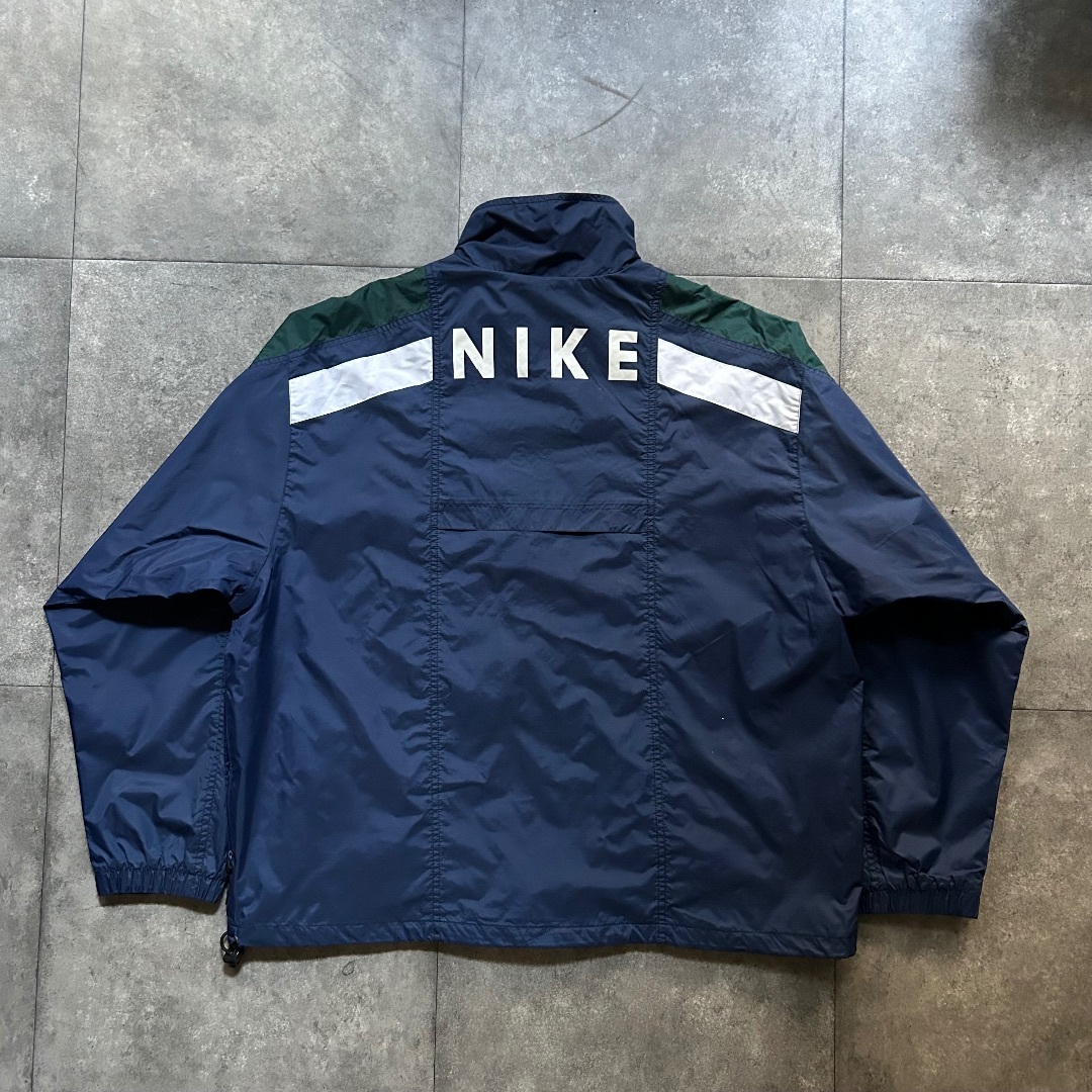 NIKE - 90s NIKE ナイキ ナイロンジャケット 白タグ ネイビー L NIKE - 90s NIKE ナイキ ナイロンジャケット 白タグ ネイビー L
