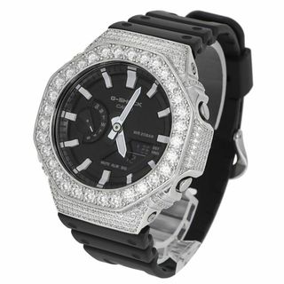 ジーショック(G-SHOCK)のG-SHOCK カスタム GA2100 モアサナイト Moissanite .925Silver カシオーク GRA証明書付き(腕時計(アナログ))