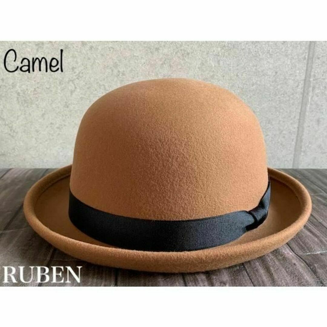 Ruben(ルーベン)の送料込 新品 ルーベン ポケッタブル フェルト ボーラーハット サイズ調整 CA レディースの帽子(ハット)の商品写真