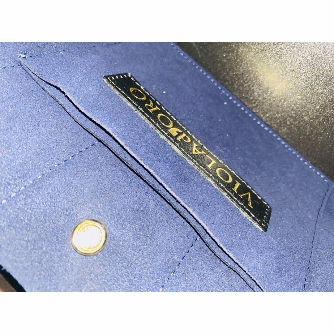 VIOLAd'ORO(ヴィオラドーロ)の▪️ VIOLAd'ORO ネイビー　Sサイズ　美品 レディースのバッグ(ハンドバッグ)の商品写真