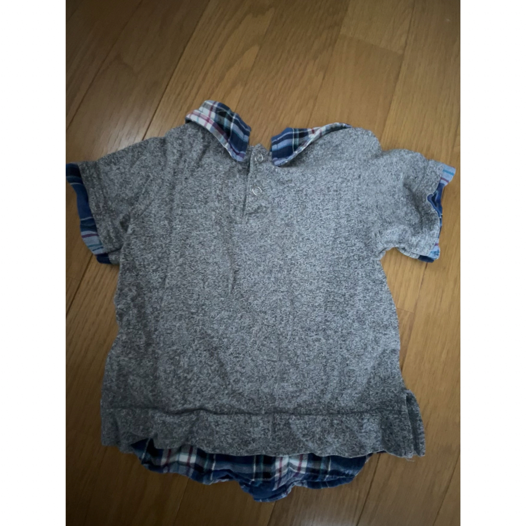 Disney(ディズニー)のミッキーマウス　重ね着風Tシャツ　綿100% キッズ/ベビー/マタニティのキッズ服男の子用(90cm~)(Tシャツ/カットソー)の商品写真