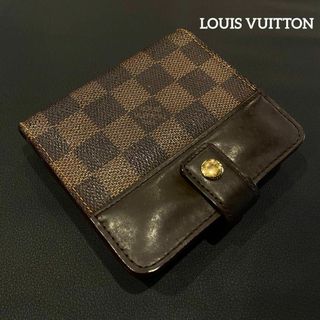 ルイヴィトン(LOUIS VUITTON)の『LOUIS VUITTON』 ルイヴィトン ダミエ柄 二つ折ウォレット(財布)