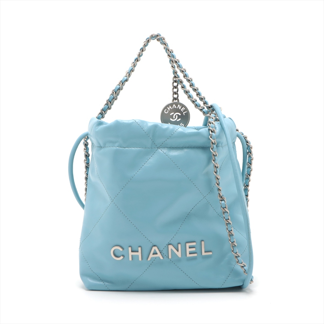 CHANEL(シャネル)のシャネル  レザー  ブルー レディース ショルダーバッグ レディースのバッグ(ショルダーバッグ)の商品写真