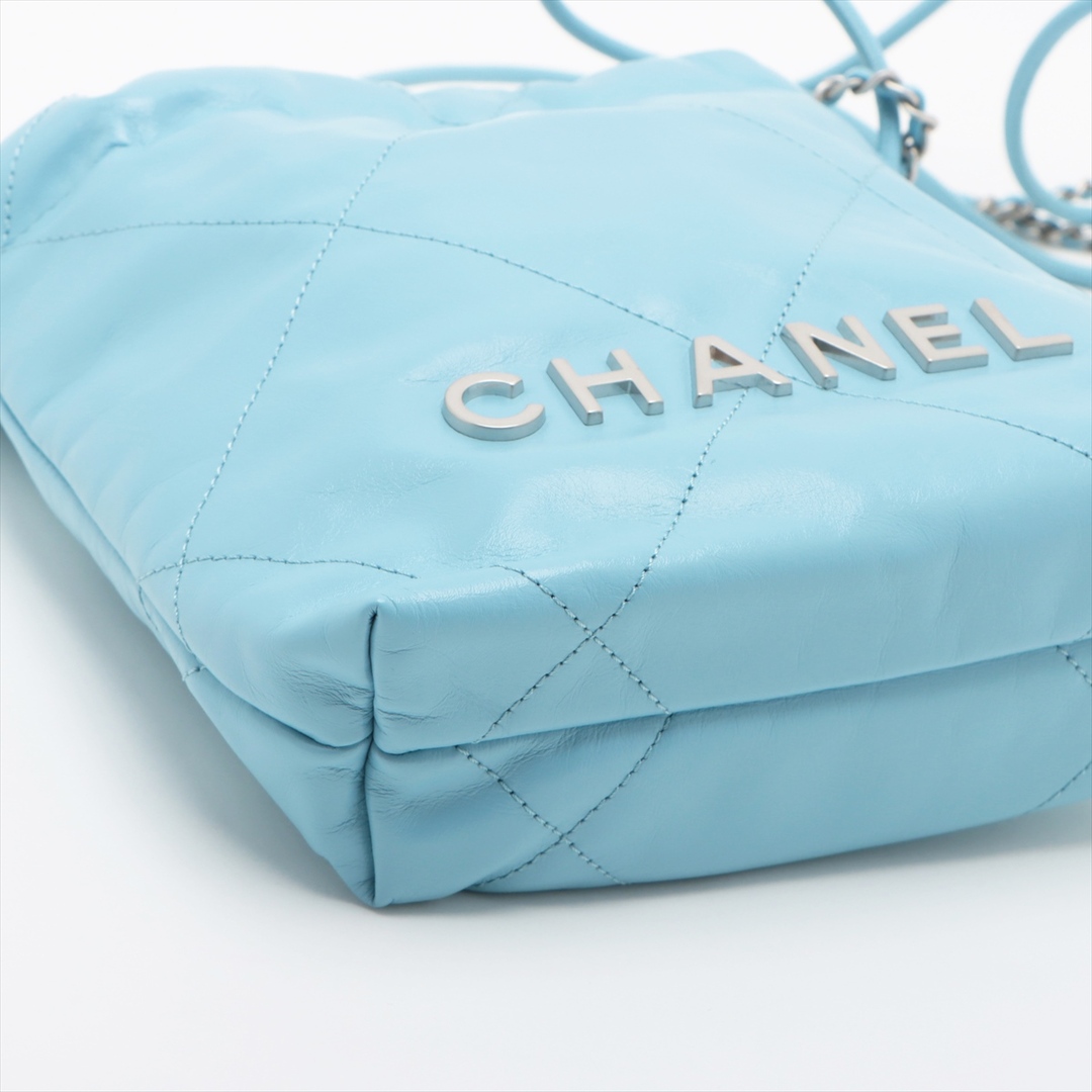CHANEL(シャネル)のシャネル  レザー  ブルー レディース ショルダーバッグ レディースのバッグ(ショルダーバッグ)の商品写真