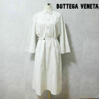 ボッテガヴェネタ(Bottega Veneta)の極美品 BOTTEGA VENETA ワイドスリーブ ロング フレアワンピース(ロングワンピース/マキシワンピース)