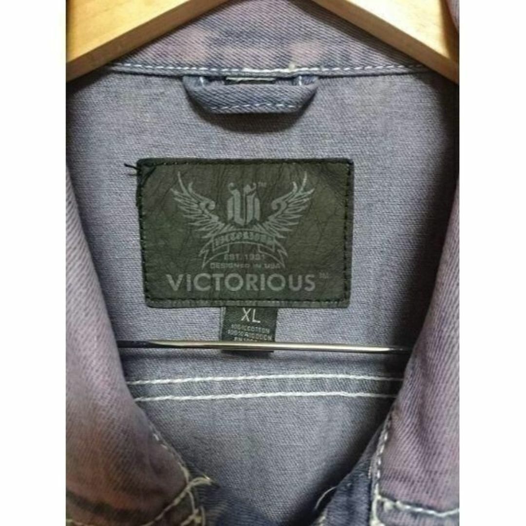 VICTORIOUS デニム ベスト Gジャン メンズのジャケット/アウター(Gジャン/デニムジャケット)の商品写真