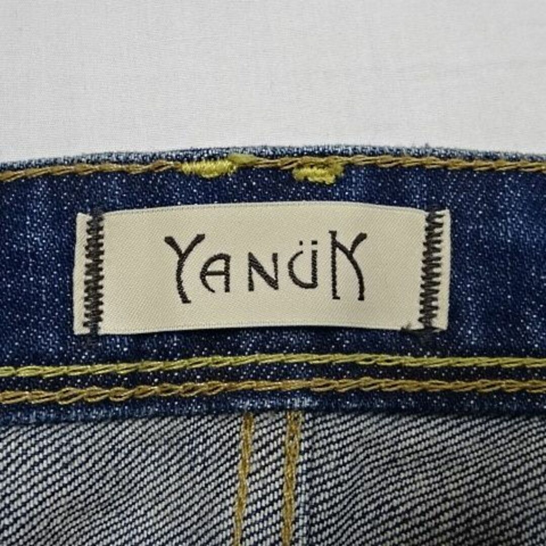 YANUK(ヤヌーク)のヤヌーク☆KAY☆ダメージ加工ボーイズスリム☆22☆ウェスト約72cm レディースのパンツ(デニム/ジーンズ)の商品写真