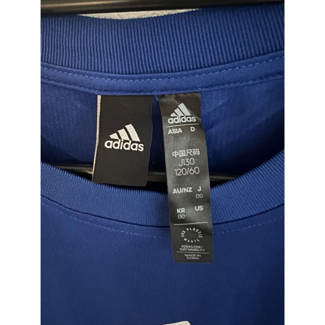 adidas(アディダス)の【新品】キッズ服　スポーツ　サッカー　シャツ　130 キッズ/ベビー/マタニティのキッズ服男の子用(90cm~)(Tシャツ/カットソー)の商品写真