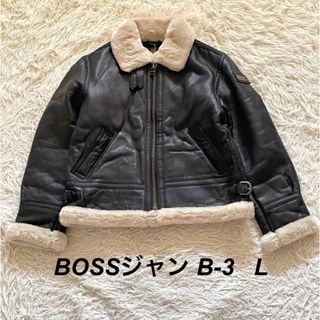 サントリー(サントリー)の【美品】BOSSジャン 本革B-3 フライトジャケット L(テーラードジャケット)