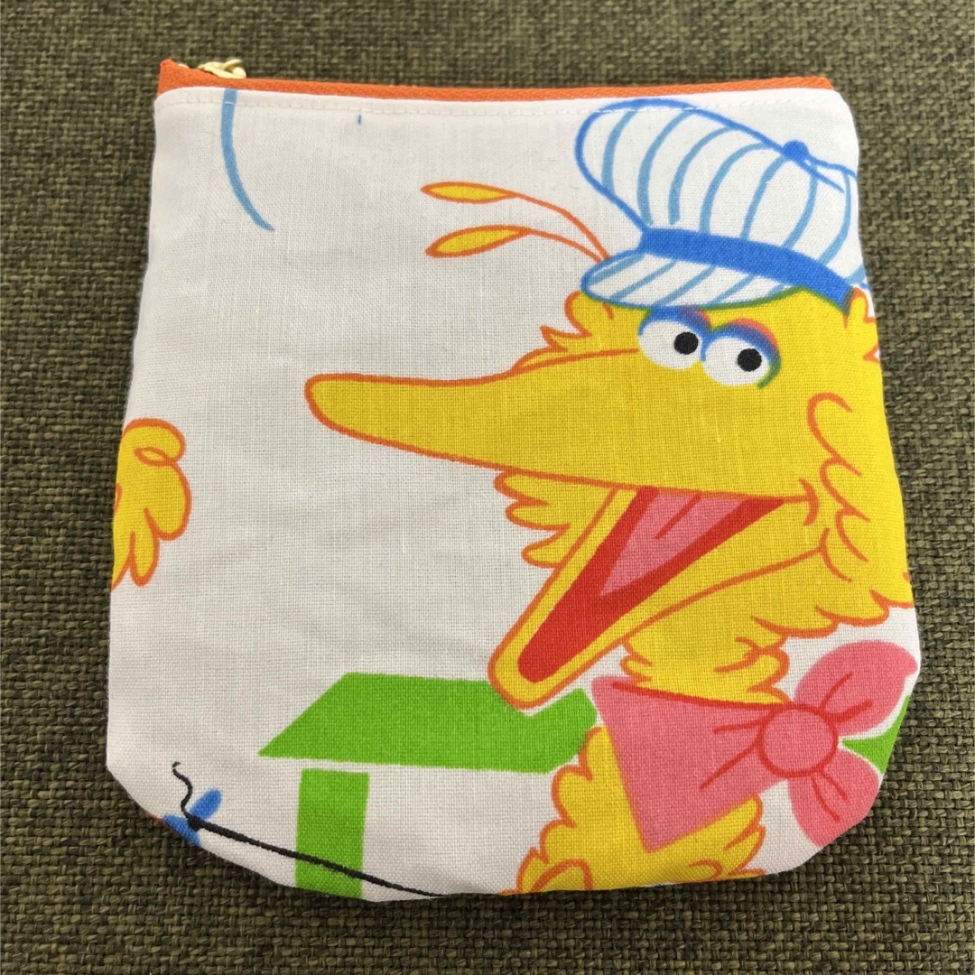 SESAME STREET(セサミストリート)のSALE⭐️セサミ ぺたんこポーチ(深め) ハンドメイドのファッション小物(ポーチ)の商品写真