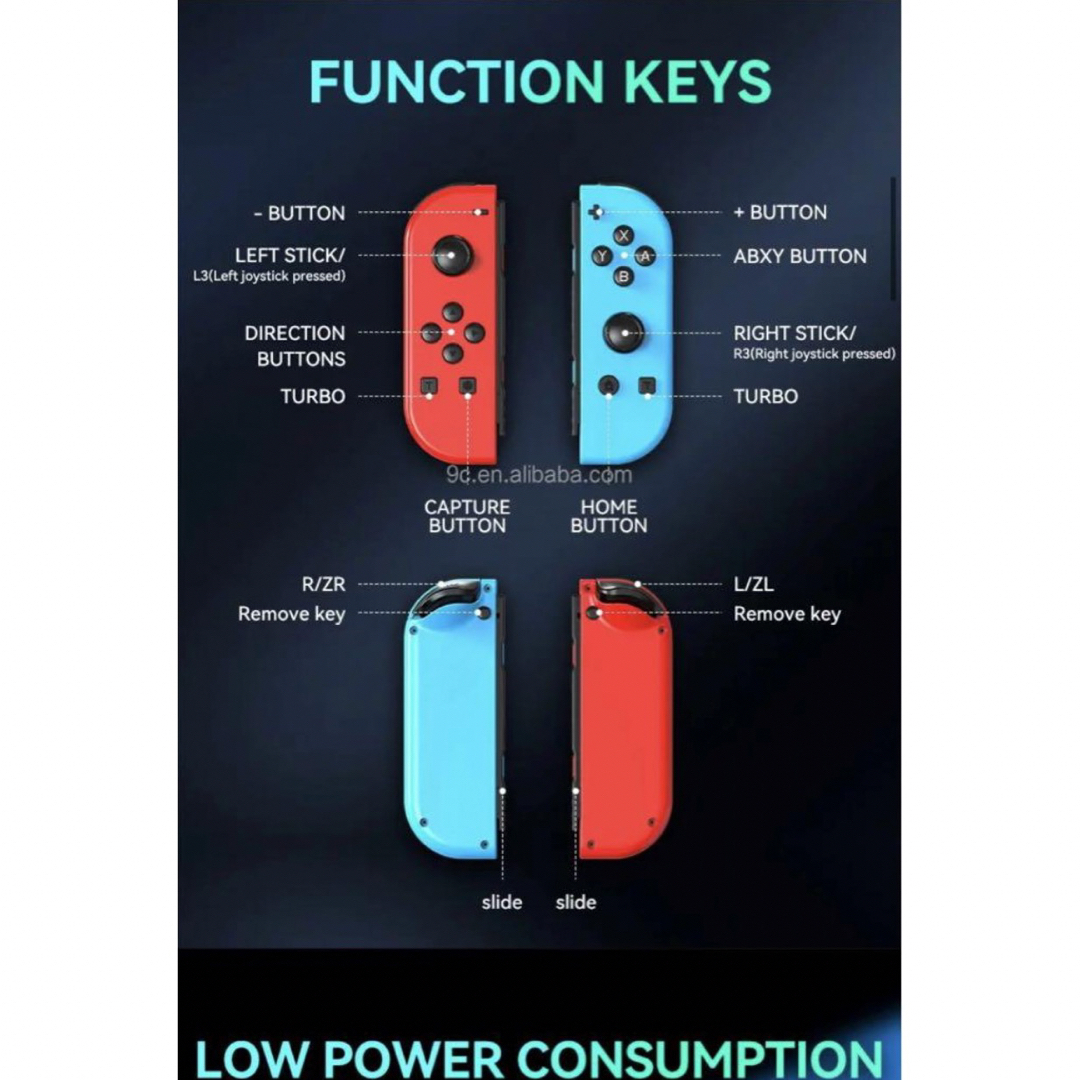 Nintendo Switch(ニンテンドースイッチ)のSwitch新品・未使用☆Joy-Con  (L)/(R)  ジョイコン　 エンタメ/ホビーのゲームソフト/ゲーム機本体(家庭用ゲーム機本体)の商品写真