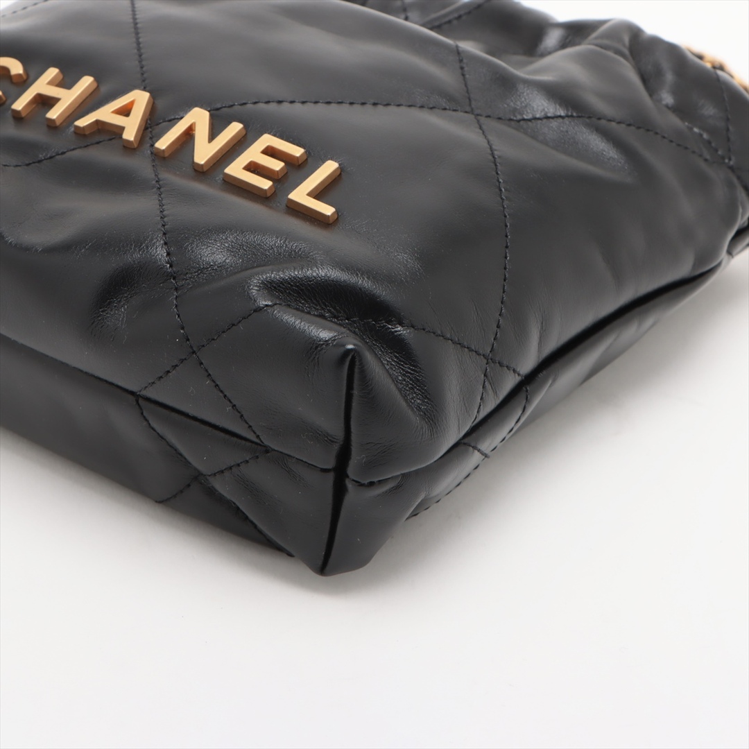 CHANEL(シャネル)のシャネル  シャイニーカーフスキン  ブラック レディース ショルダーバッ レディースのバッグ(ショルダーバッグ)の商品写真