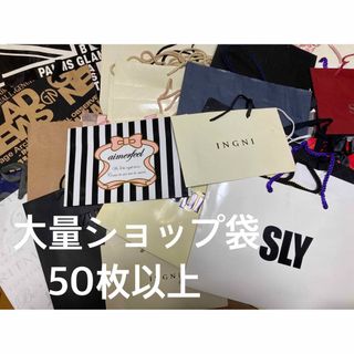 大量紙袋　ショップ袋50枚以上 ショッパーまとめ売り　(ショップ袋)