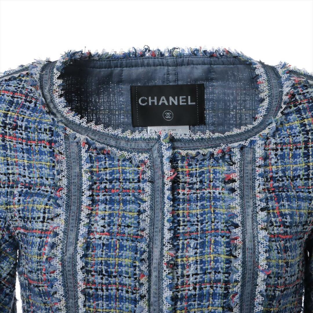 CHANEL(シャネル)のシャネル ココボタン コットン×ナイロン 34 マルチカラー レディース レディースのジャケット/アウター(その他)の商品写真